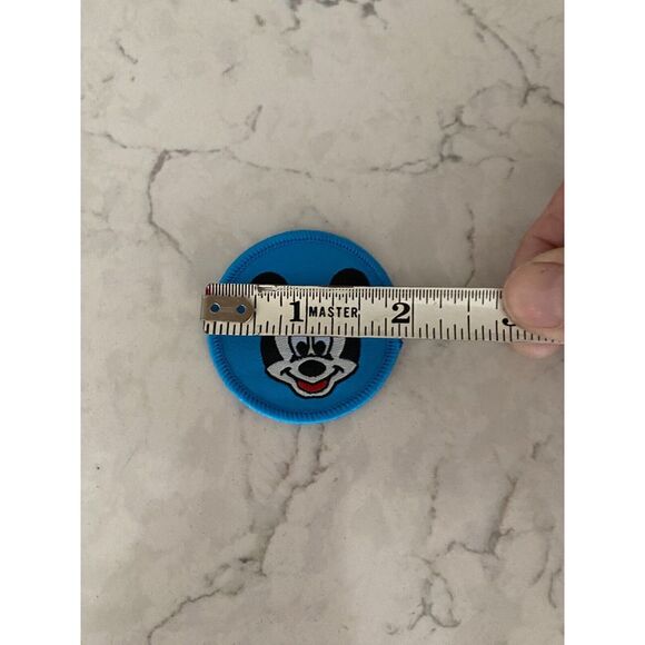 Disney Mickey Mouse Blue Round Shape Sewing & Craft Iron-on Patch - Picture 3 of 5